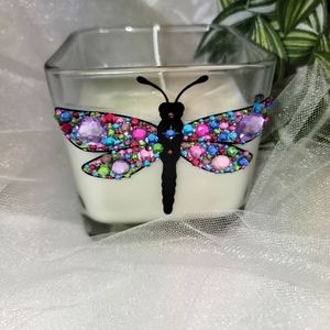 Handmade Dragonfly scented Soy candle